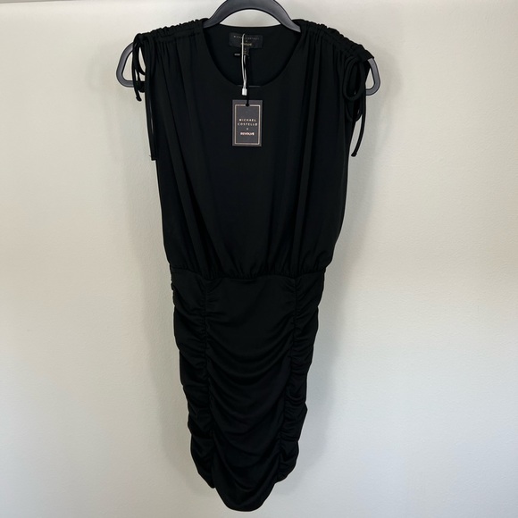 MICHAEL COSTELLO X REVOLVE Kirsten Mini Dress in Black NWT sz small - Picture 2 of 6